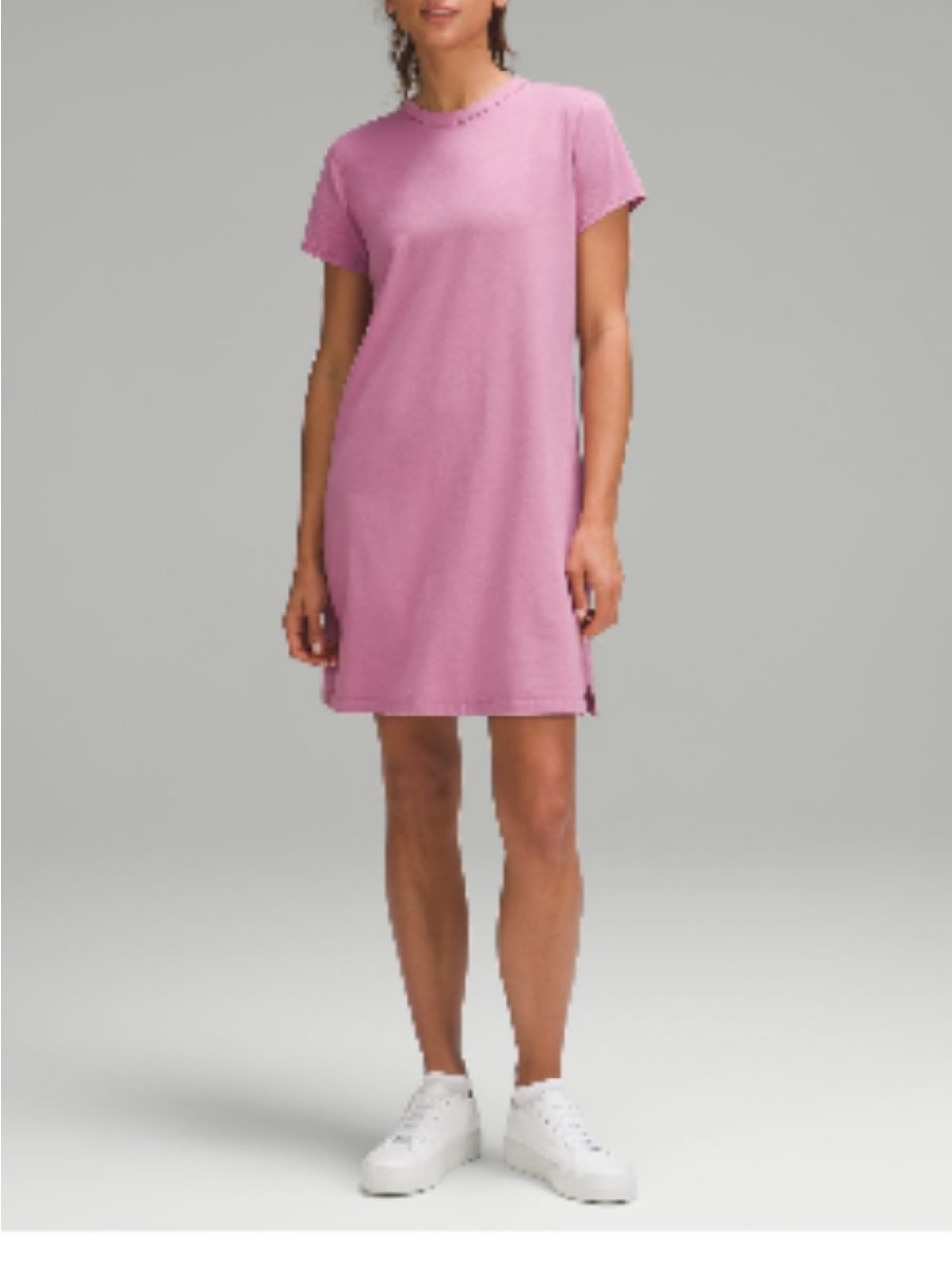 lululemon athletica Dusty Rose Short Sleeve Mini Dress